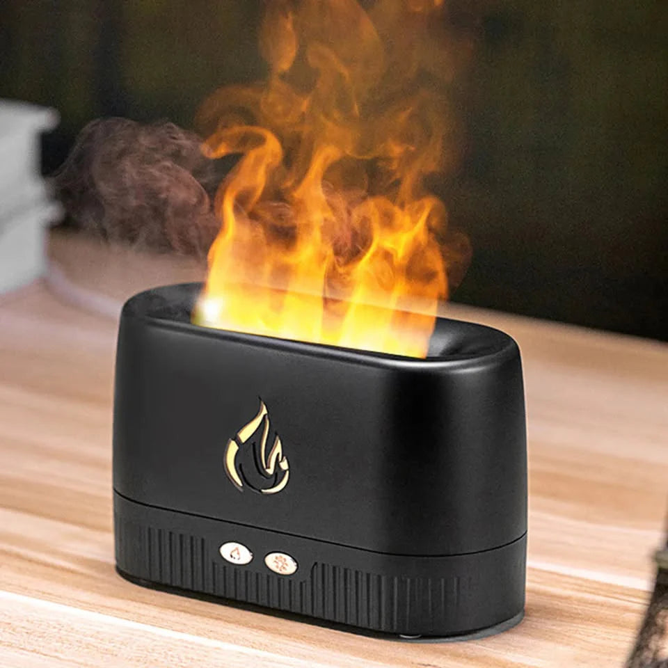 ZenFlame™ Aroma Diffuser – Flame Effect Essential Oil Humidifier