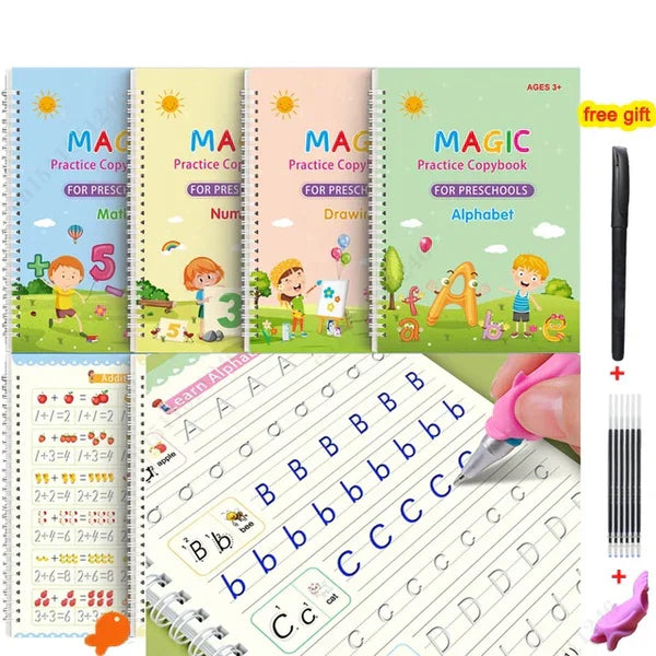 EduGlow™ Magic Practice Copybook Set