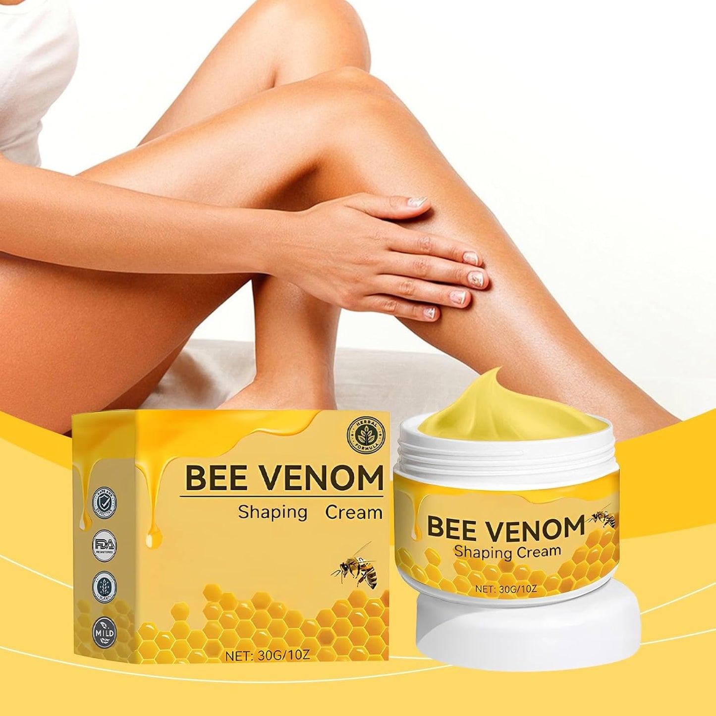 VenomVibe™ Slimming Gel – Bee Venom Fat-Burning Body Contour