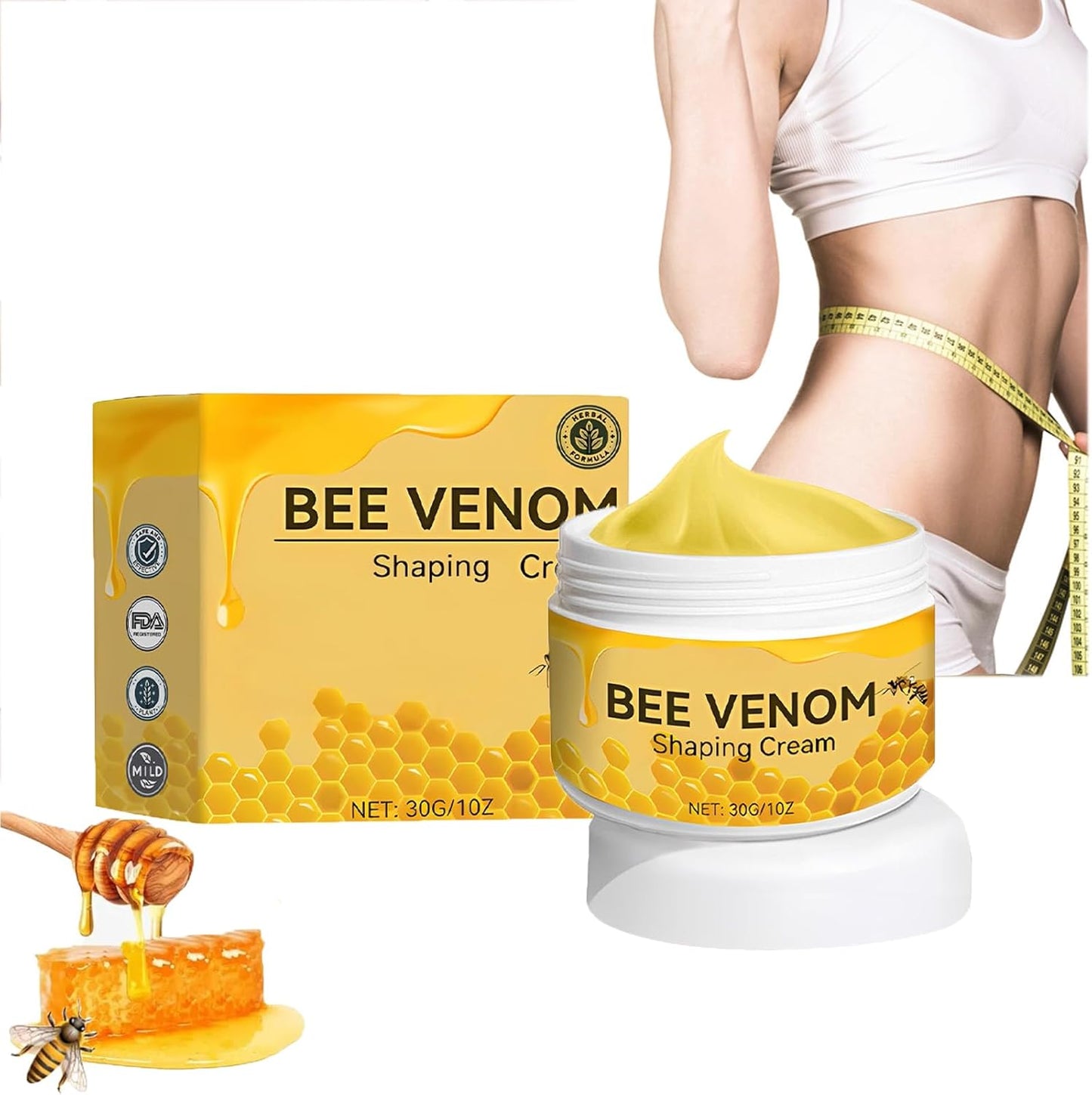VenomVibe™ Slimming Gel – Bee Venom Fat-Burning Body Contour
