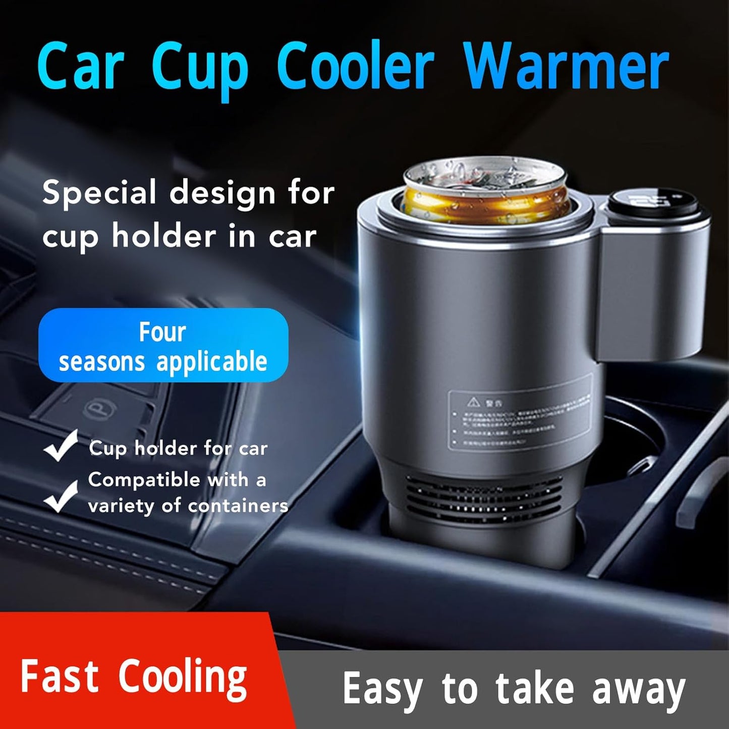 Veloce™ Premium Car Beverage Cooler & Heater