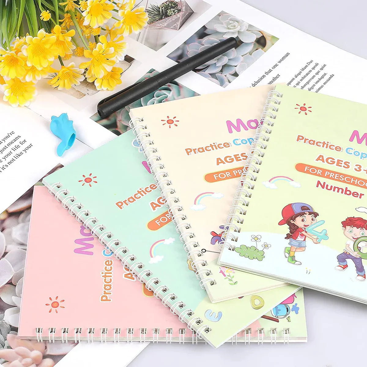 EduGlow™ Magic Practice Copybook Set