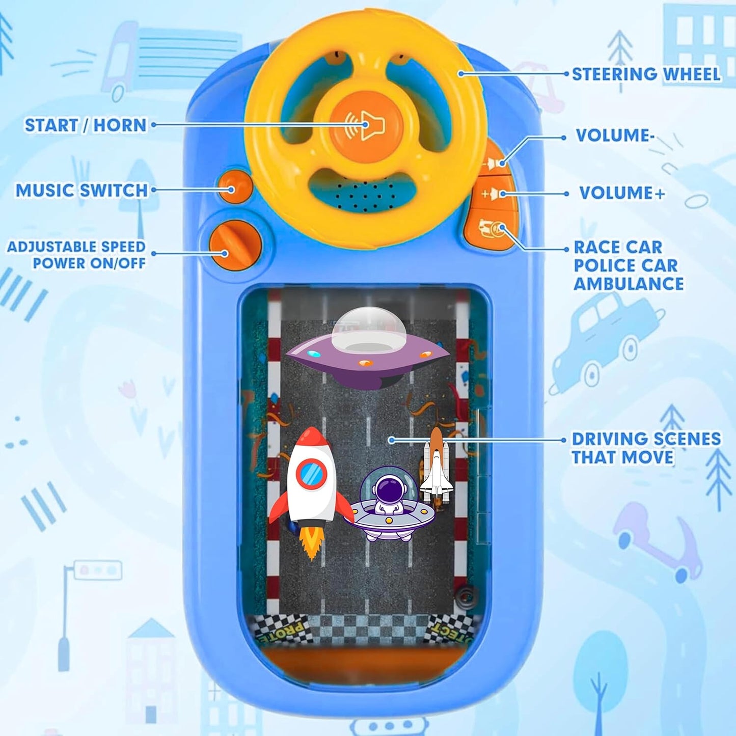 VroomPlay™ Baby Driving Simulator