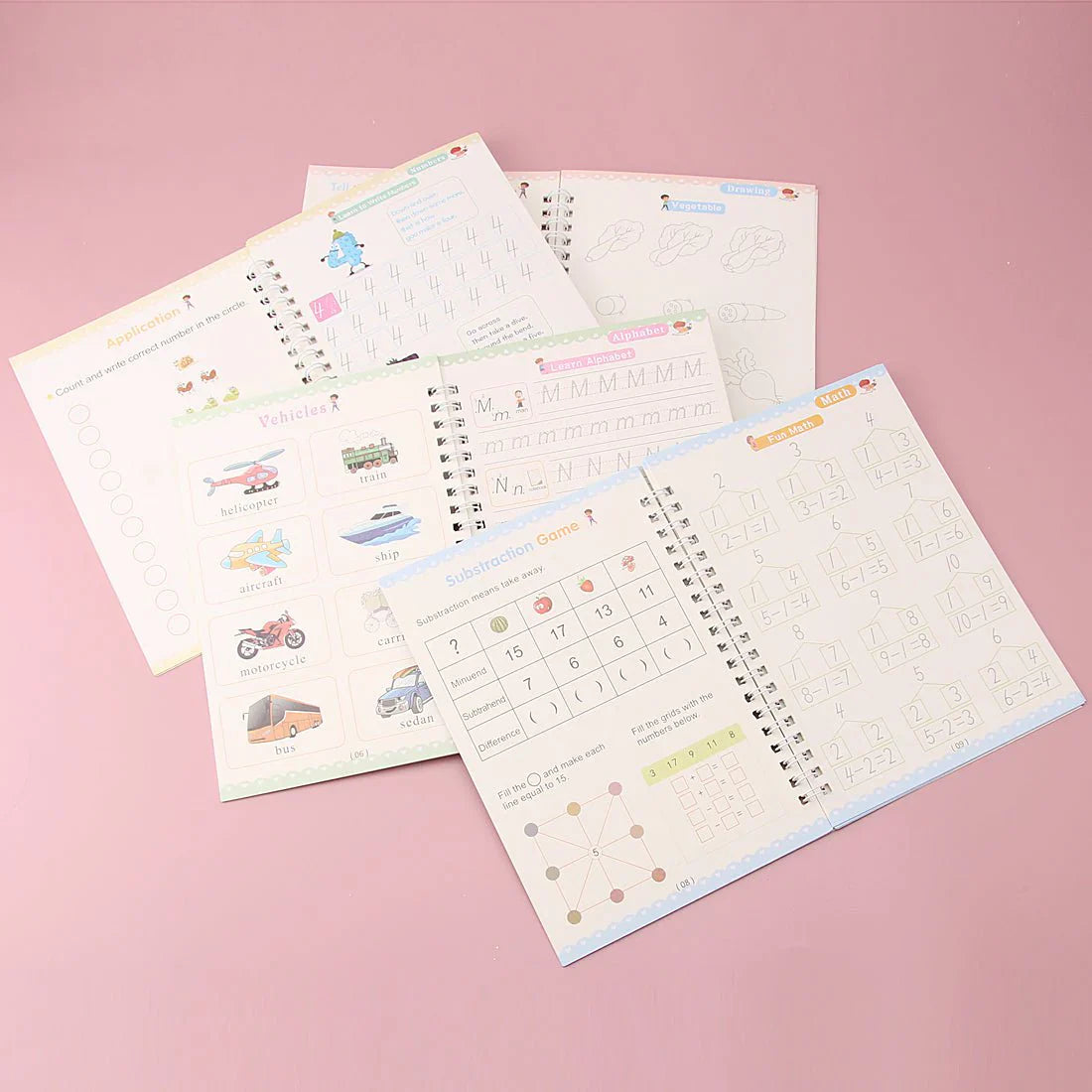 EduGlow™ Magic Practice Copybook Set
